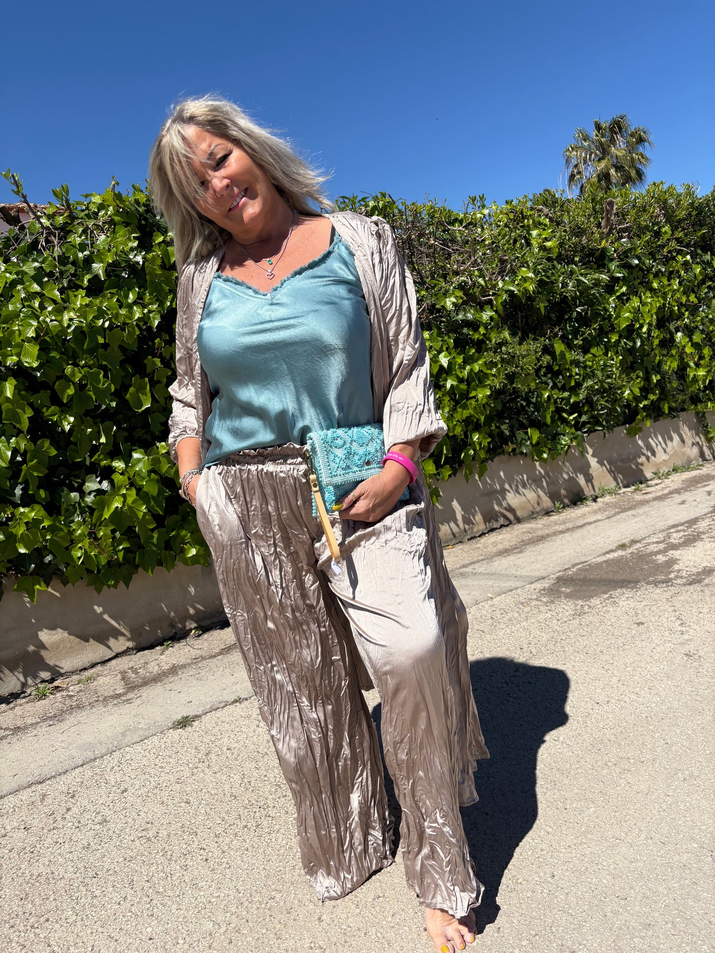 Crinkle kimono
