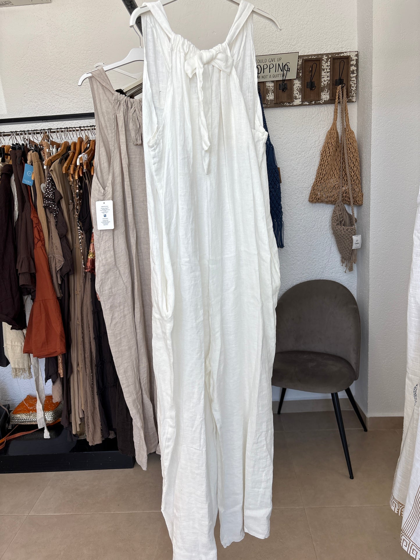 Oversized linen mono