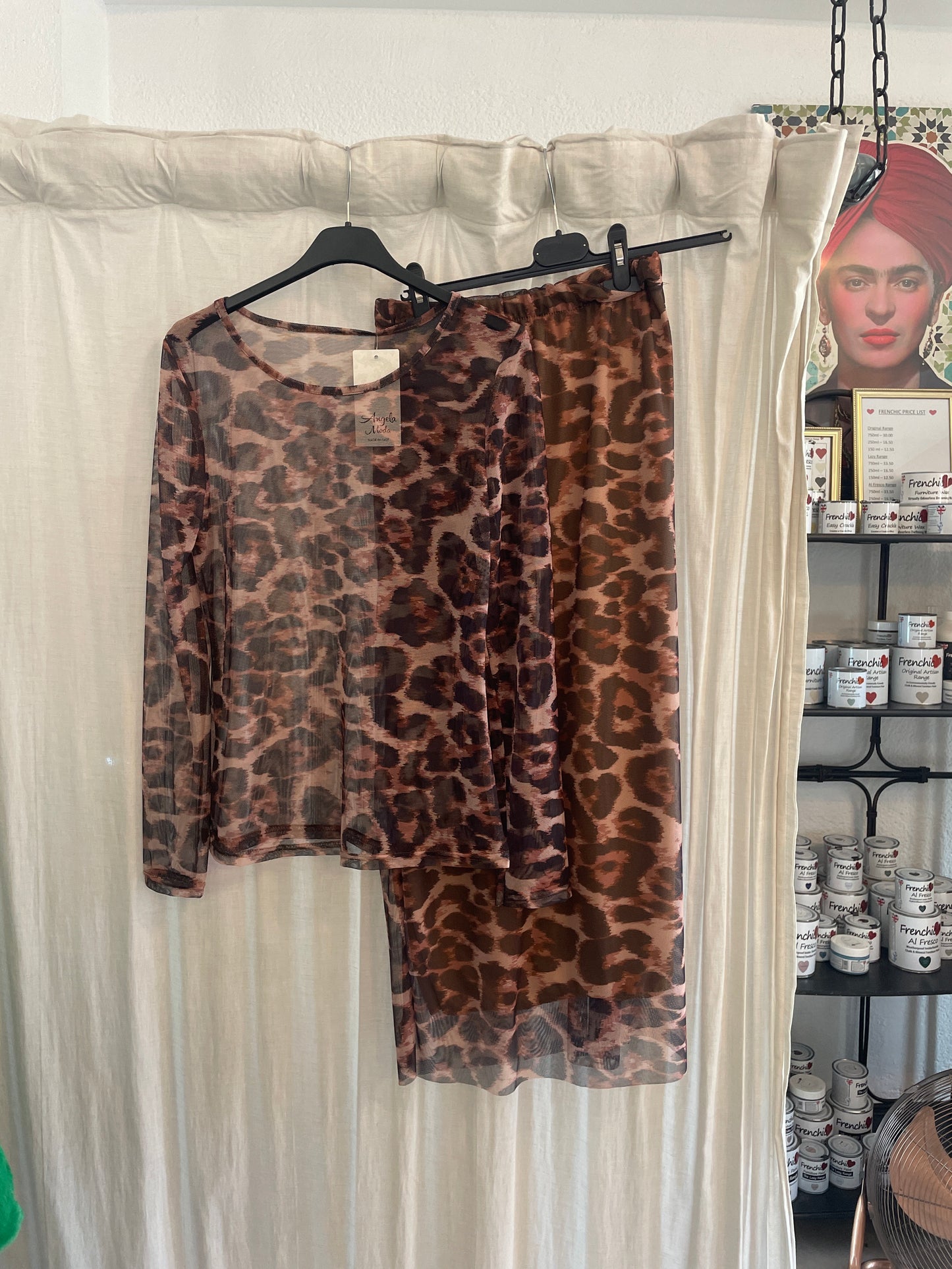 Leopard Mesh Co-ord Set