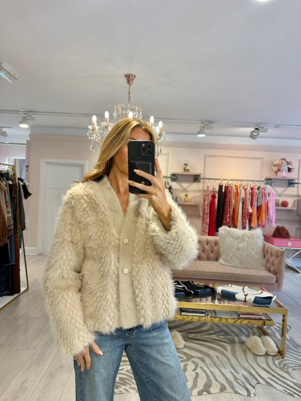 Fluffy cardi