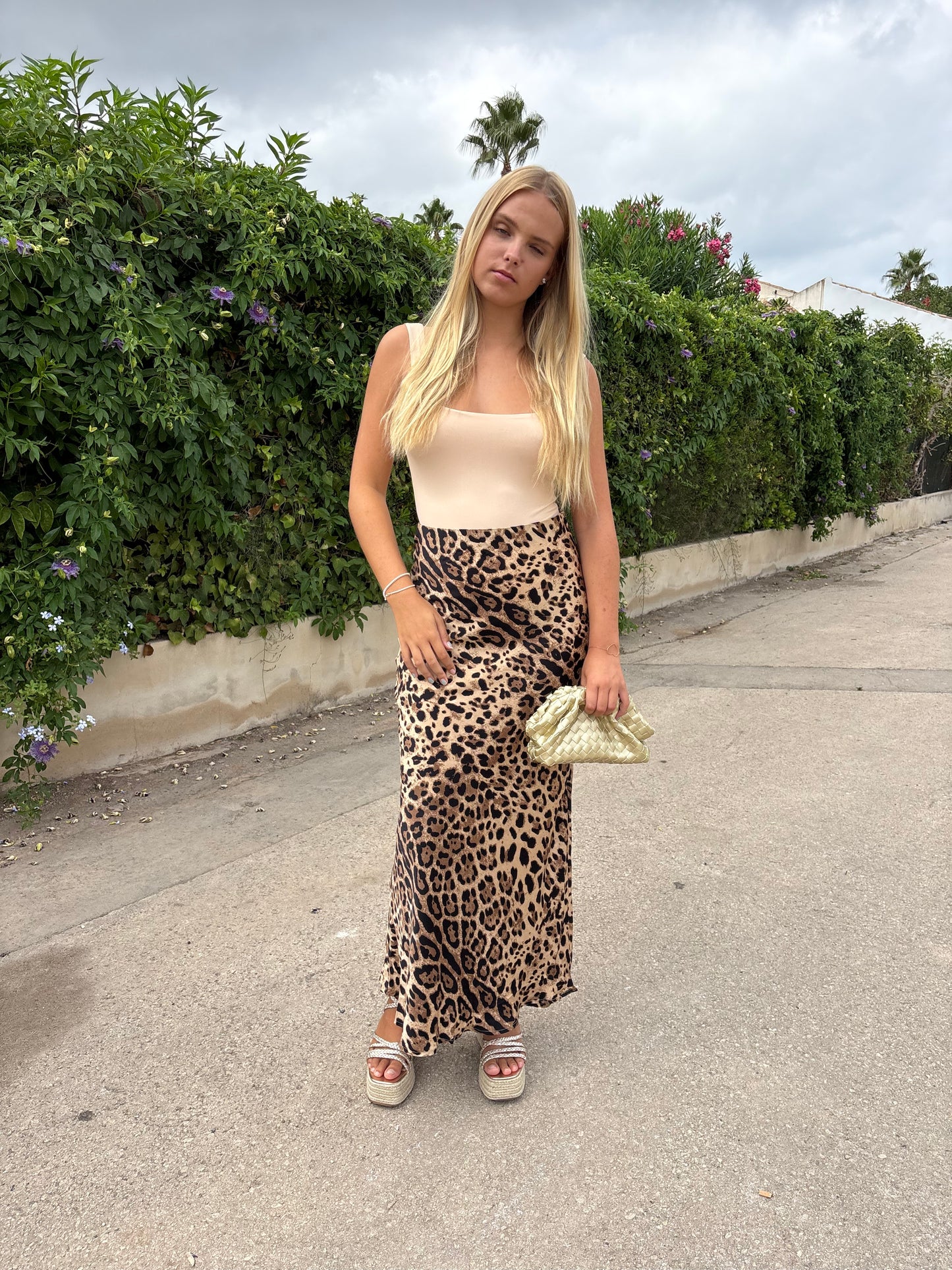 Leopard Maxi skirt
