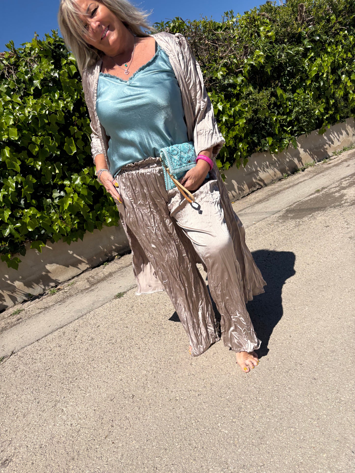 Crinkle kimono