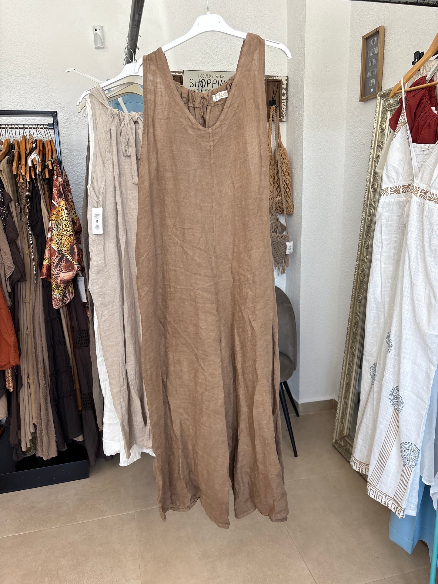 Oversized linen mono