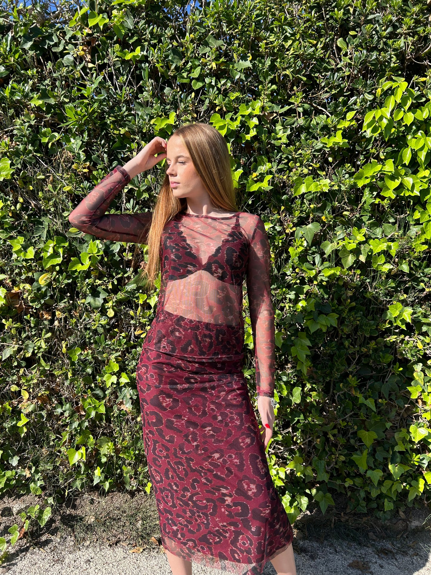 Leopard Mesh Co-ord Set