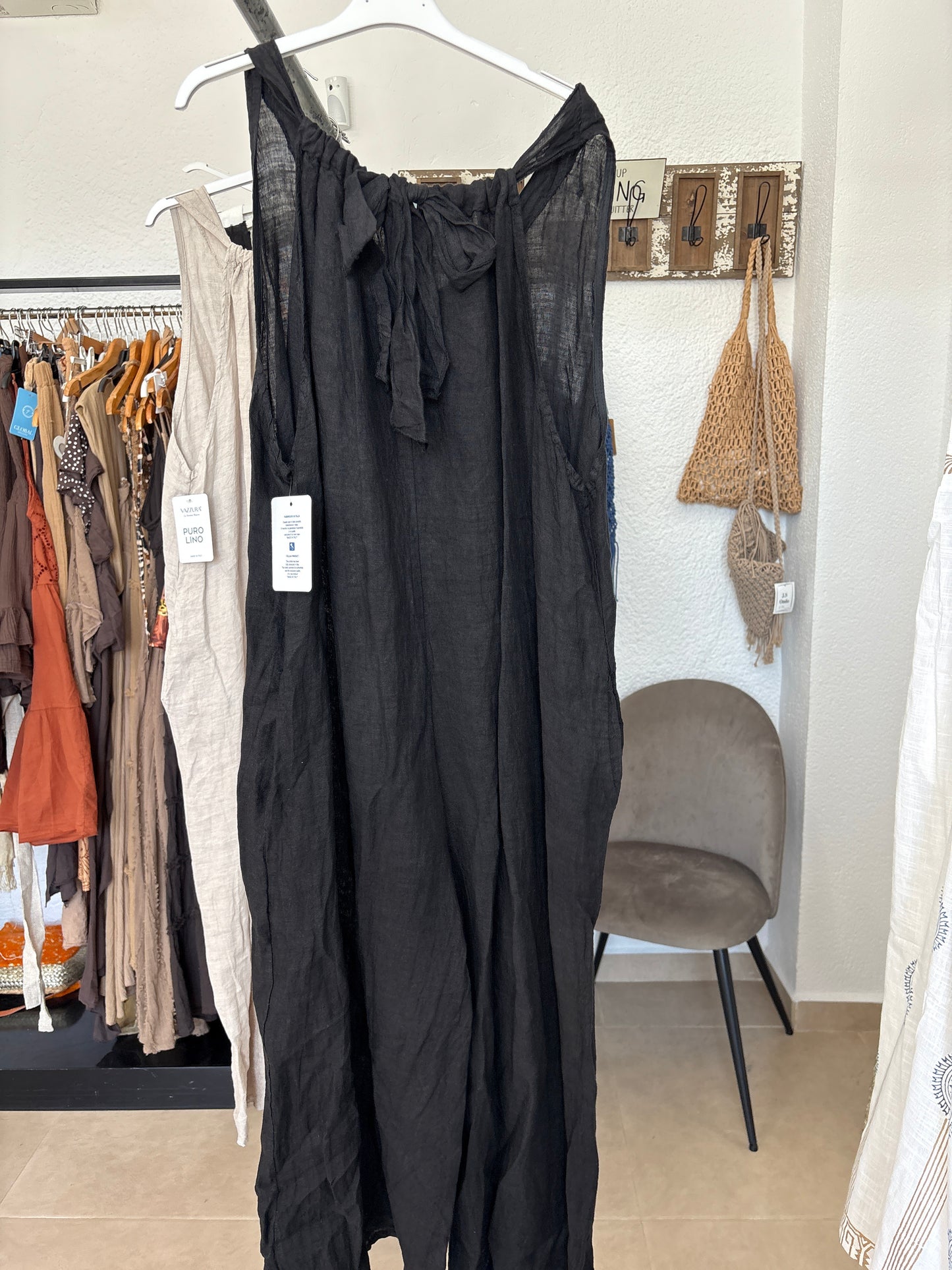 Oversized linen mono
