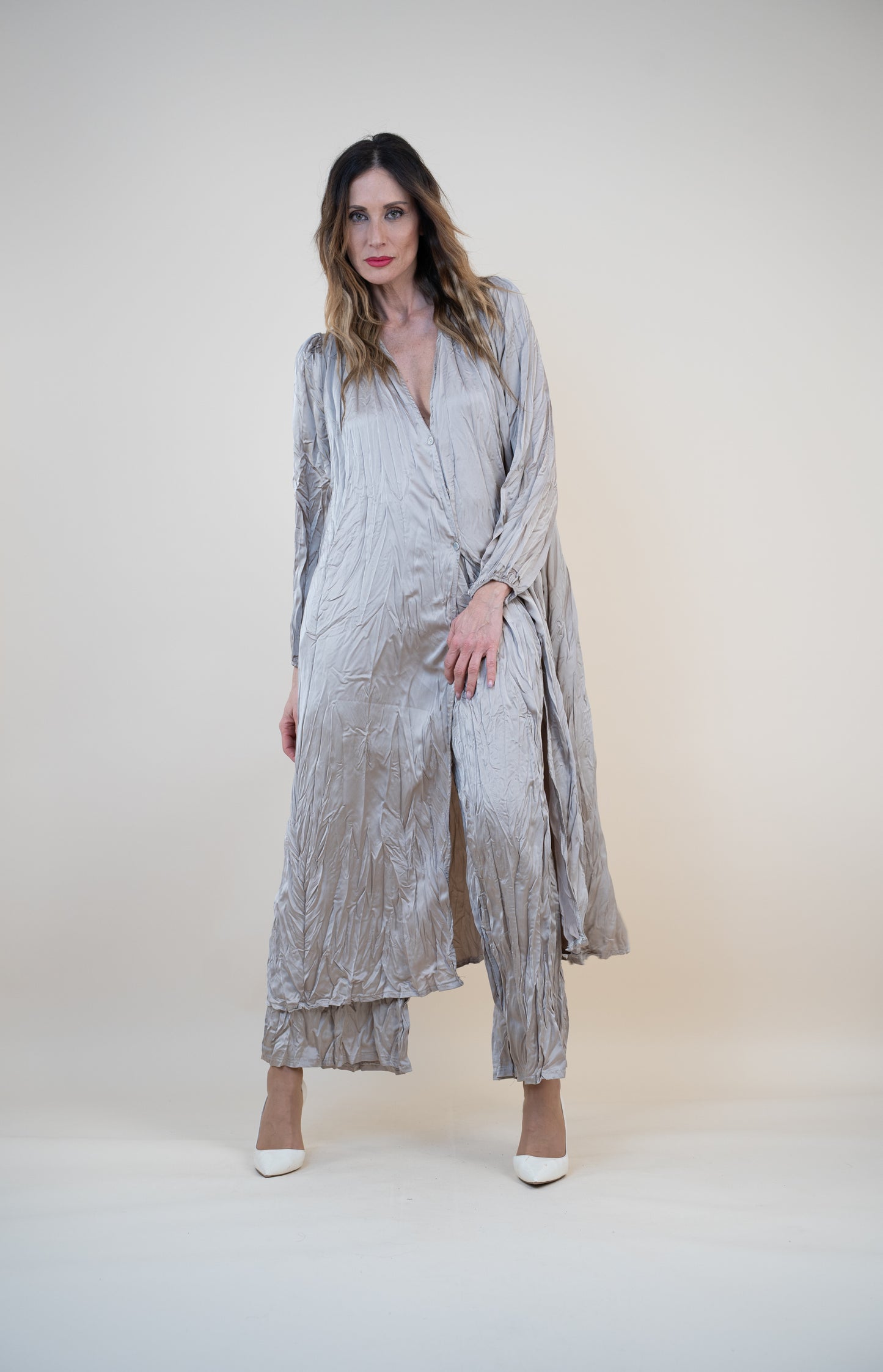 Crinkle kimono