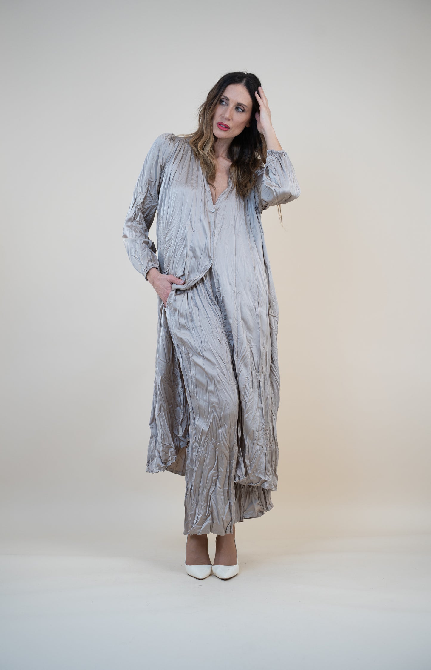 Crinkle kimono