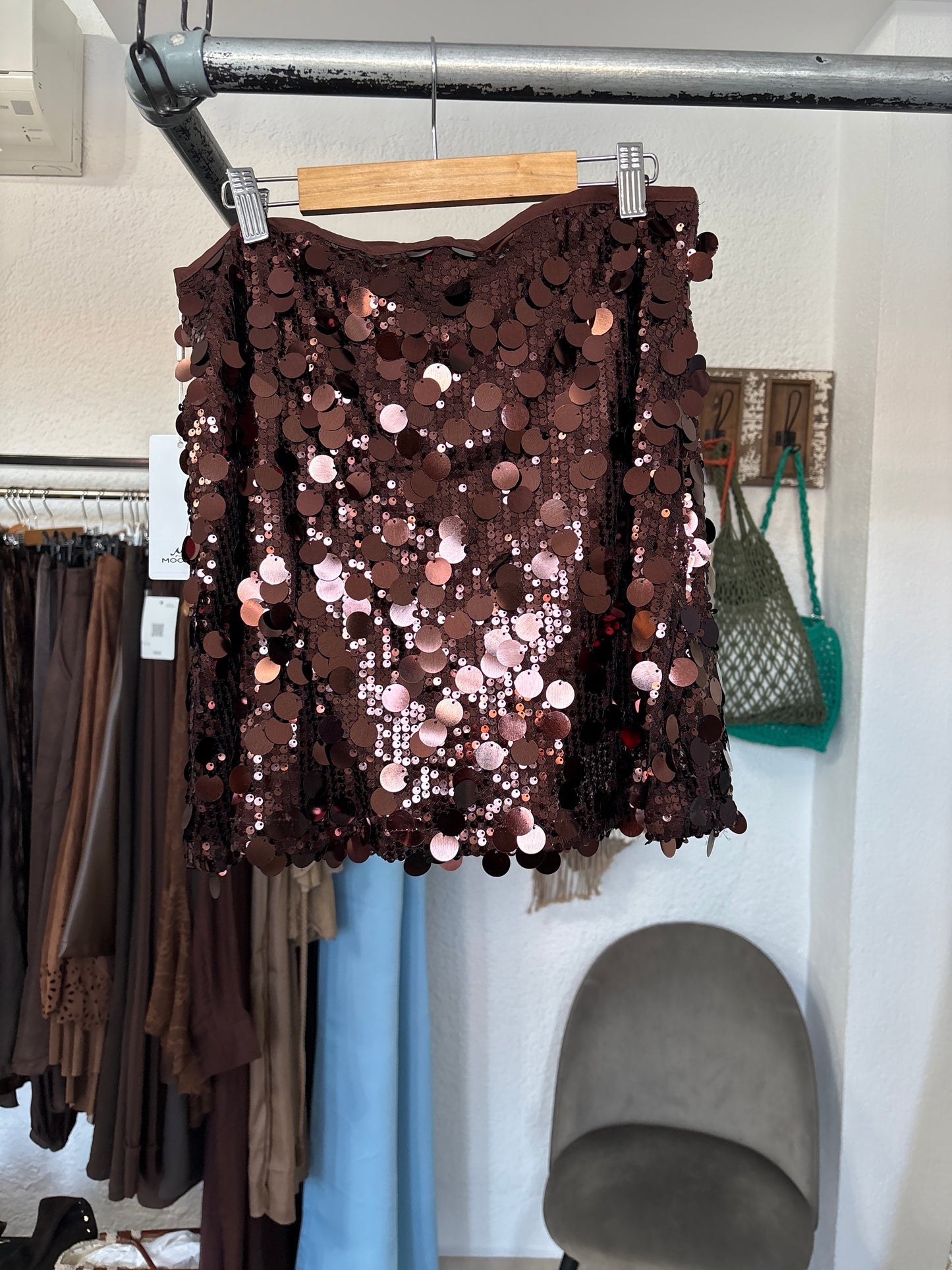 Sequin skort