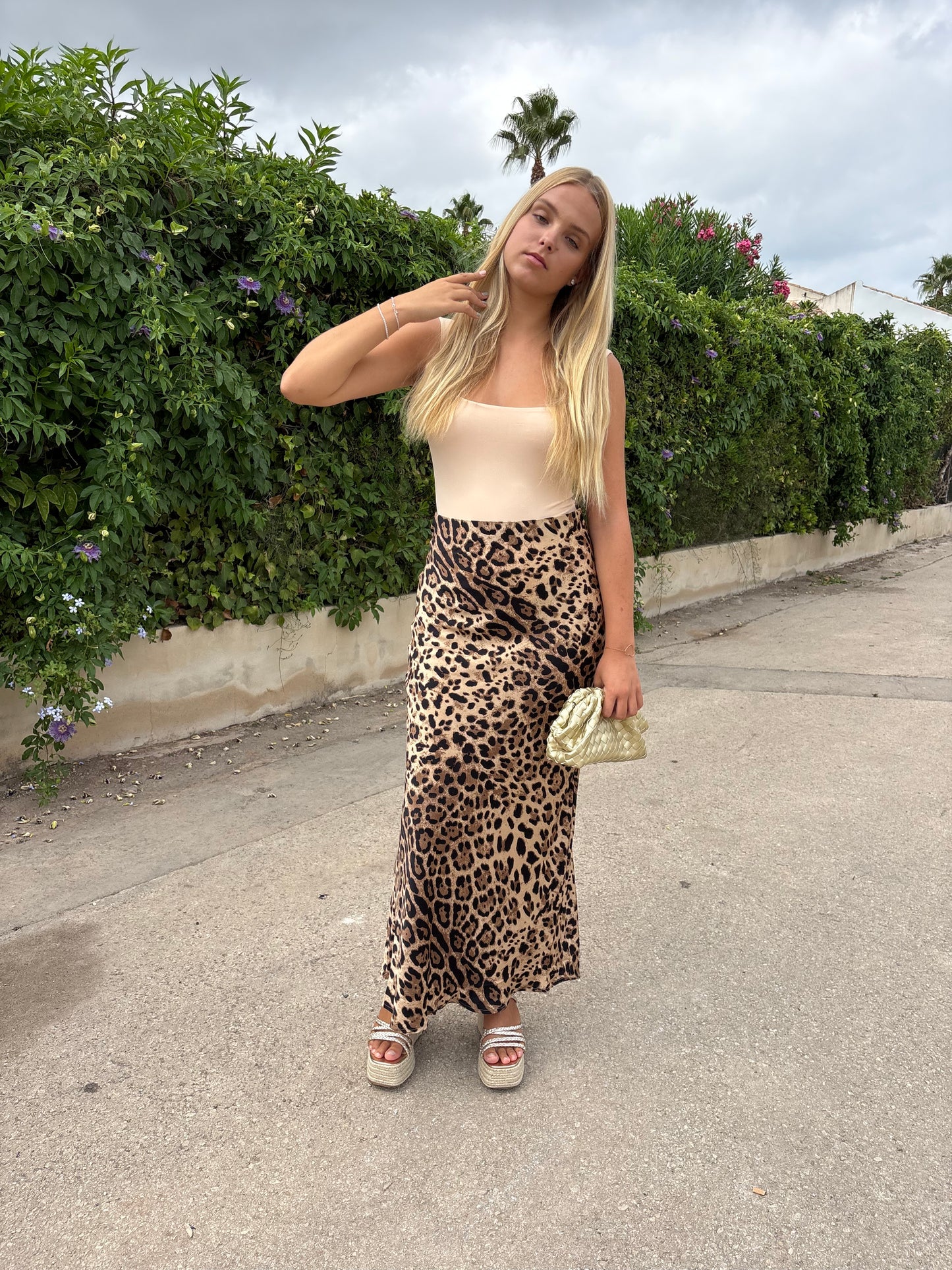 Leopard Maxi skirt