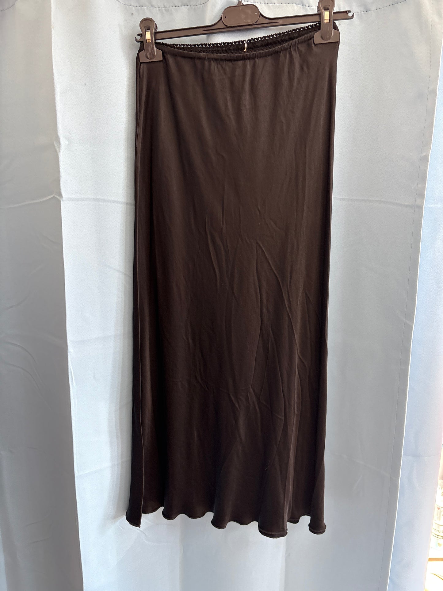 Satin maxi skirt