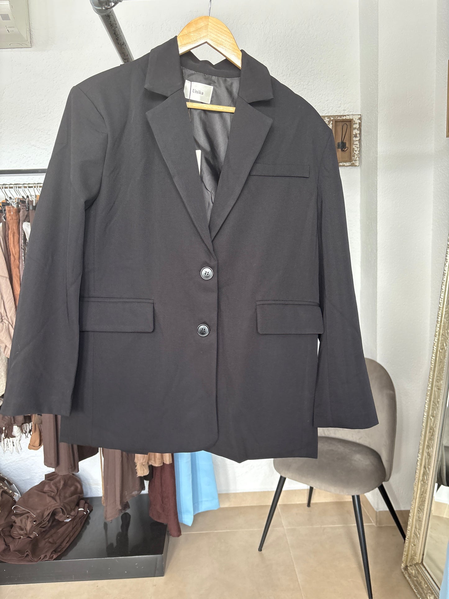Oversized back split blazer