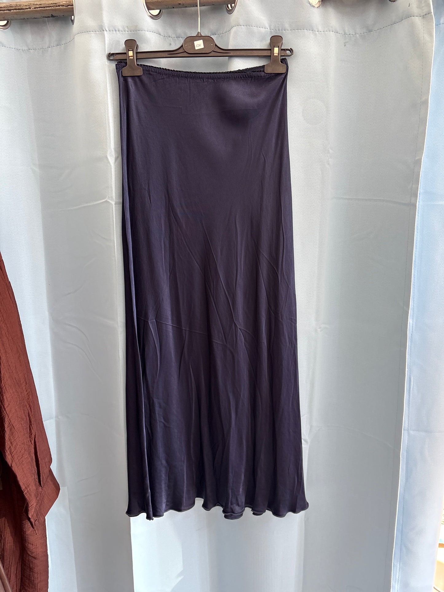 Satin maxi skirt