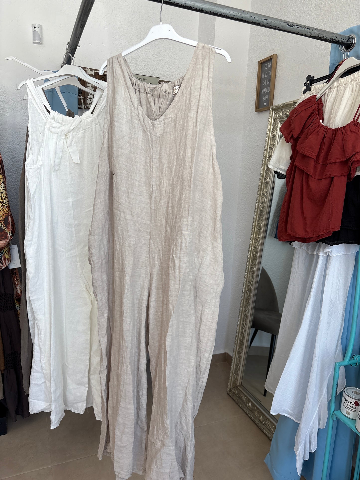 Oversized linen mono