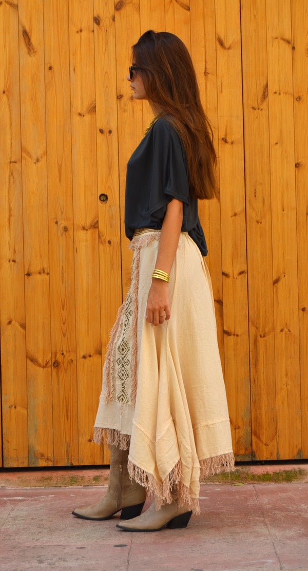 Boho ethnic skirt