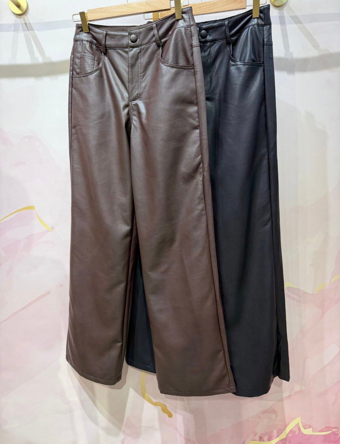 Pippa faux leather trousers