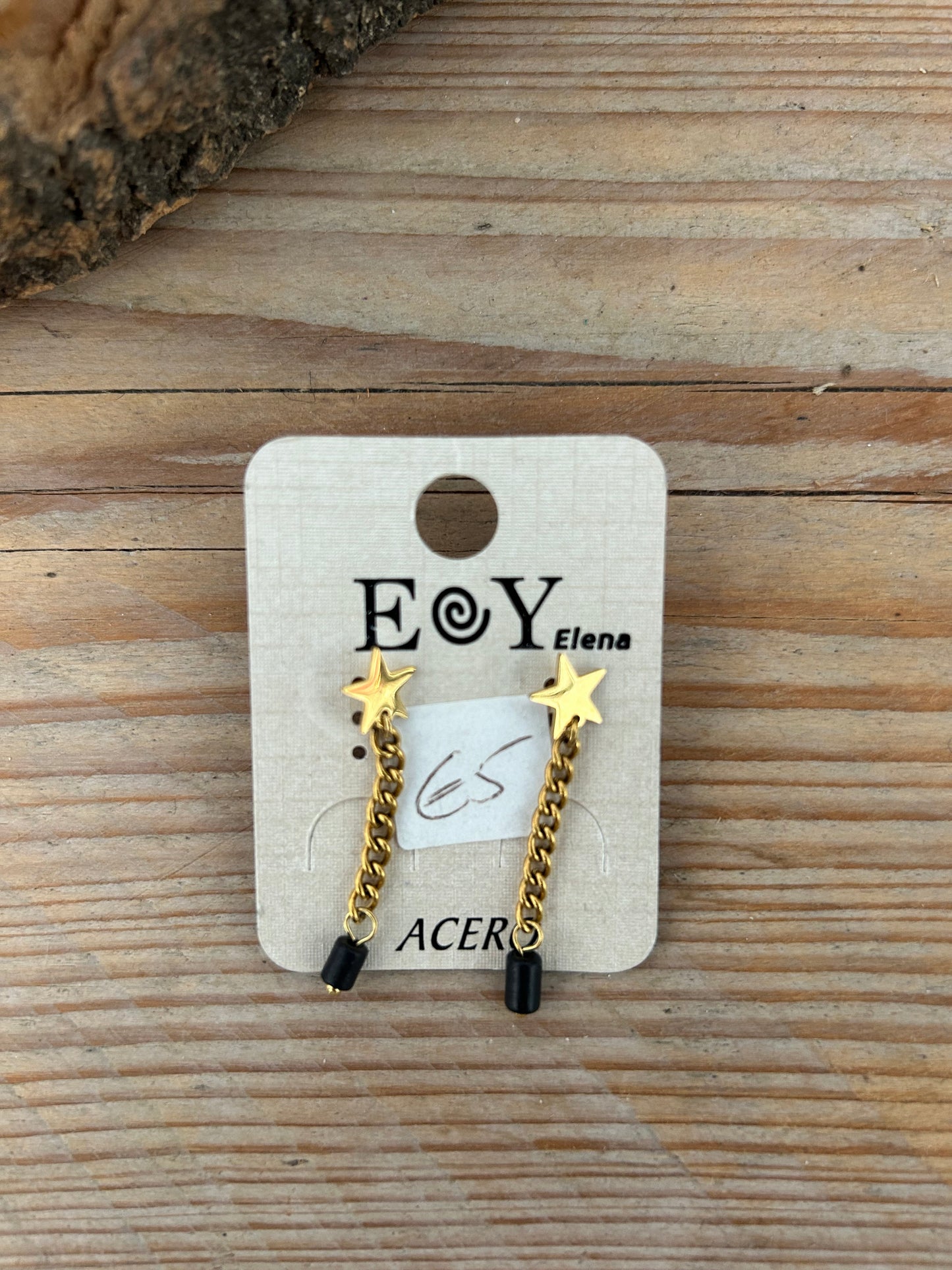 Stellar Noir Drop Earrings