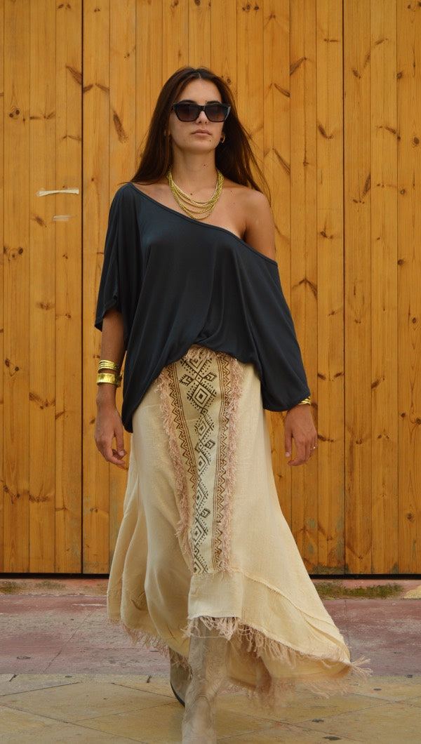 Boho ethnic skirt