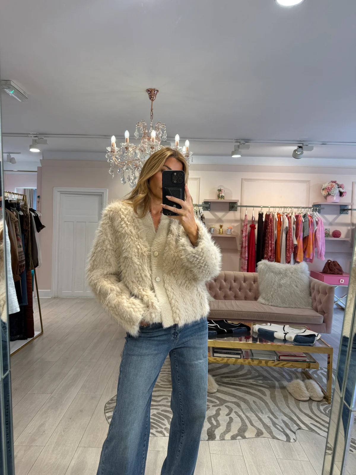 Fluffy cardi