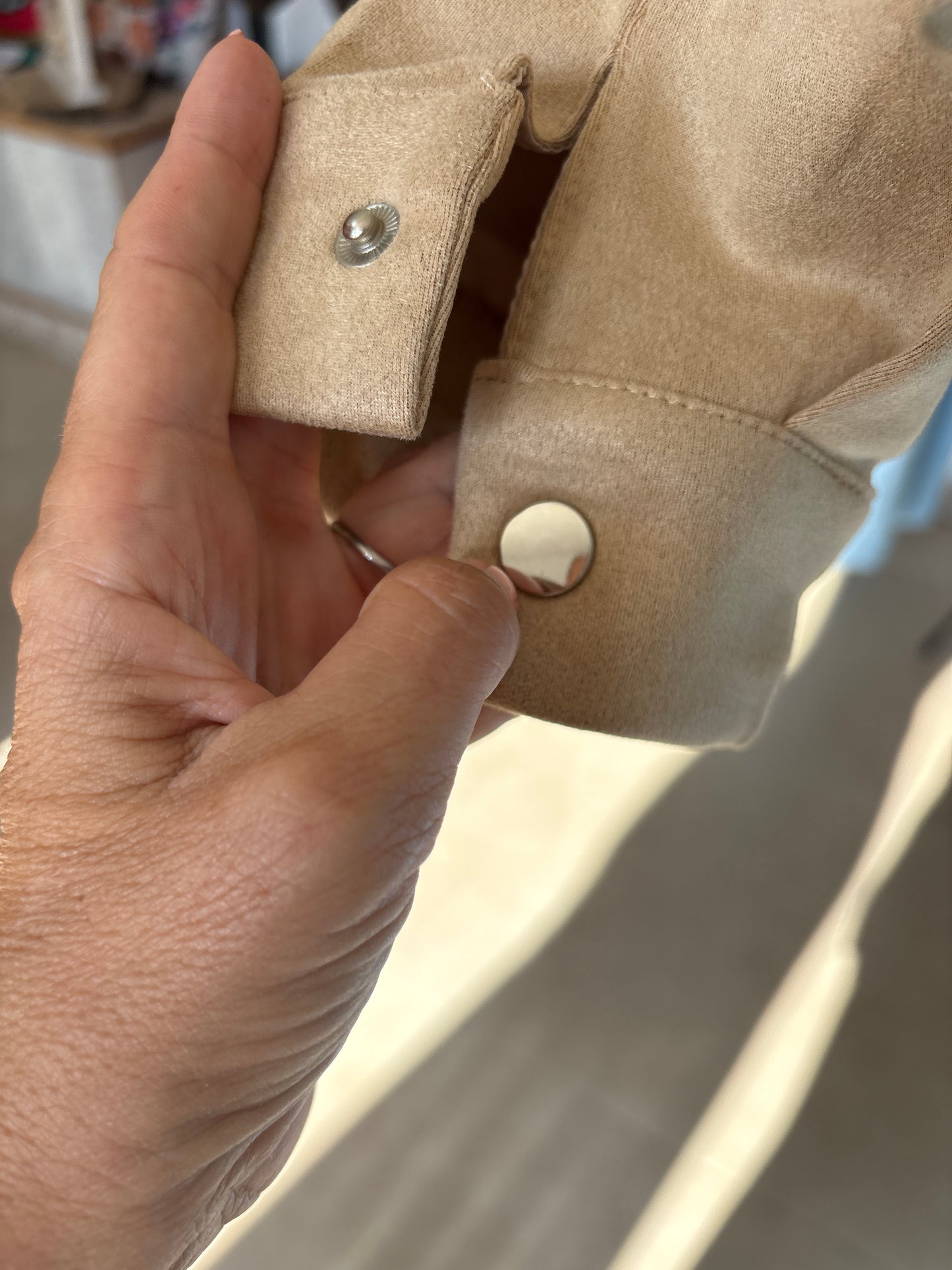Faux suede bomber