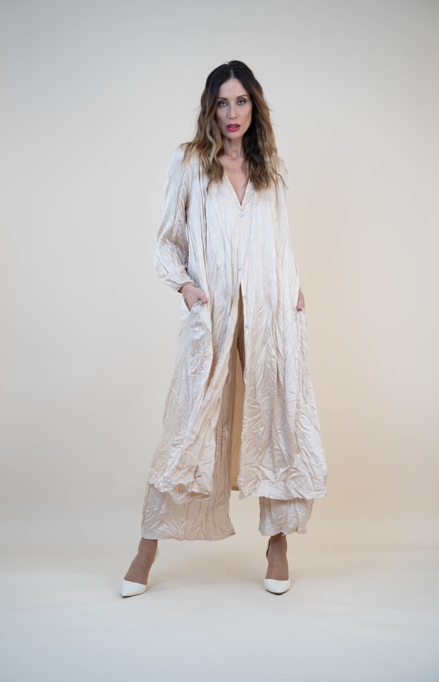 Crinkle kimono