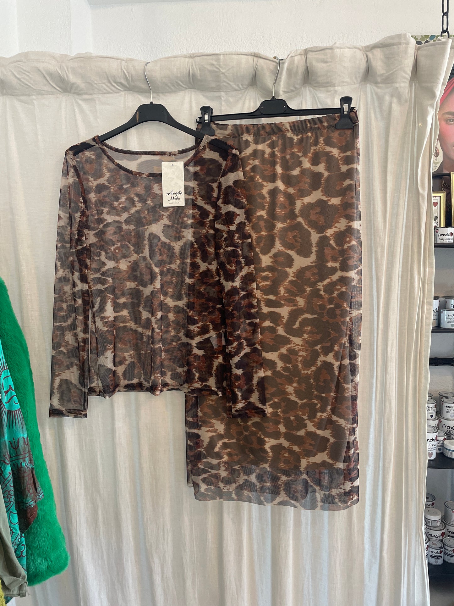 Leopard Mesh Co-ord Set