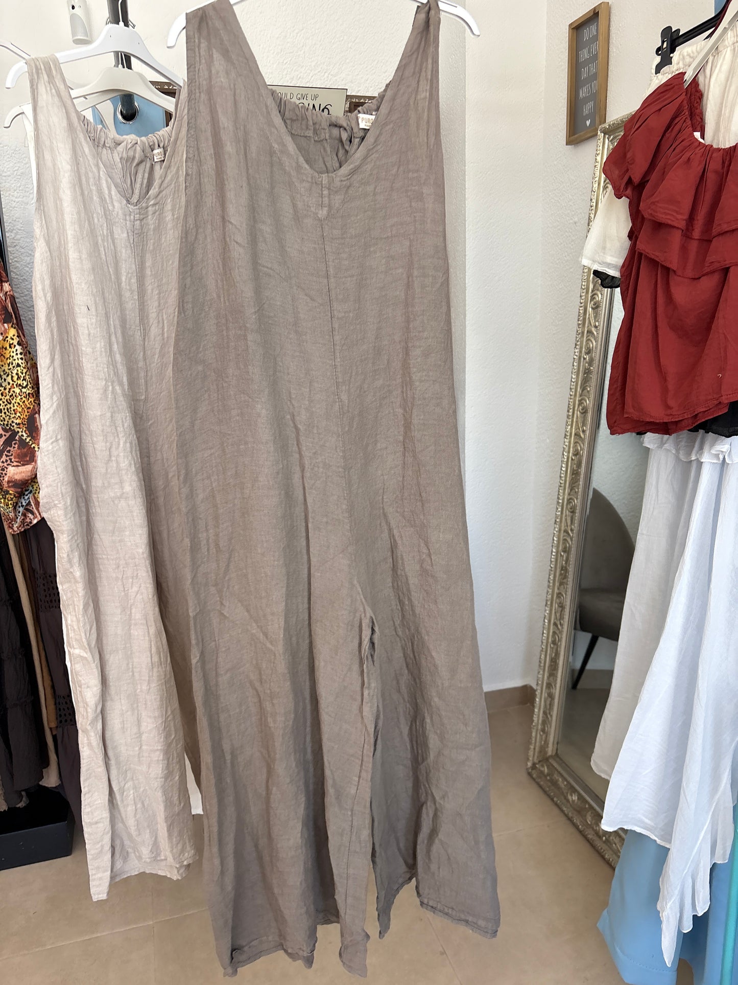 Oversized linen mono