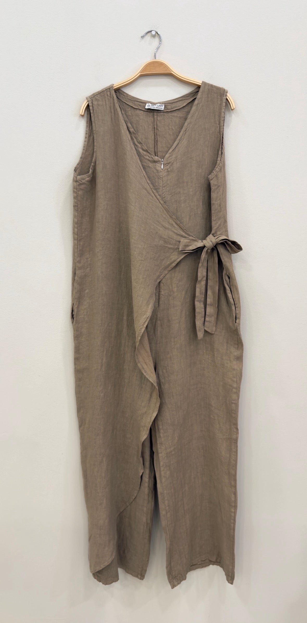 Linen cross over mono