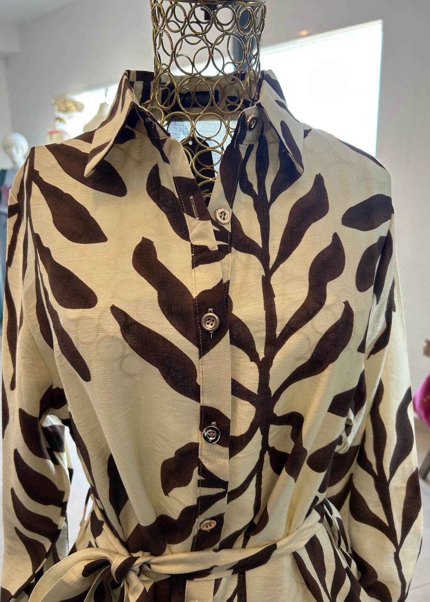 Giraffe Shirt Dress