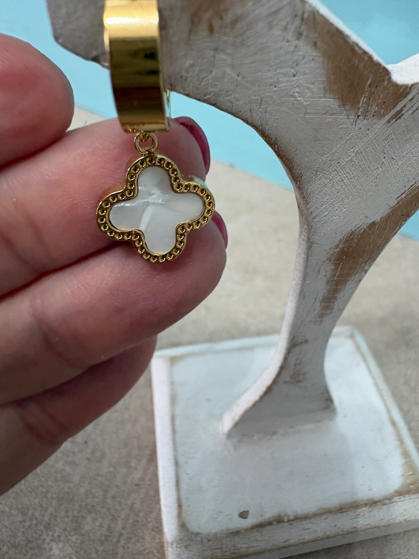 Clover Hoop Earrings