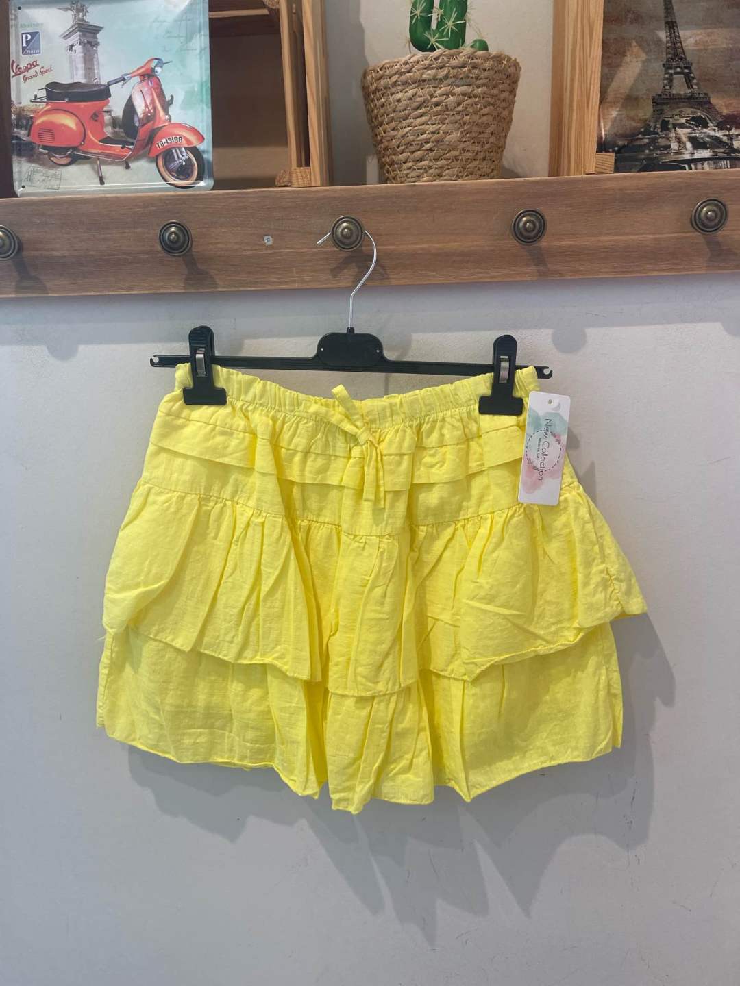 Tiered Cotton Skort
