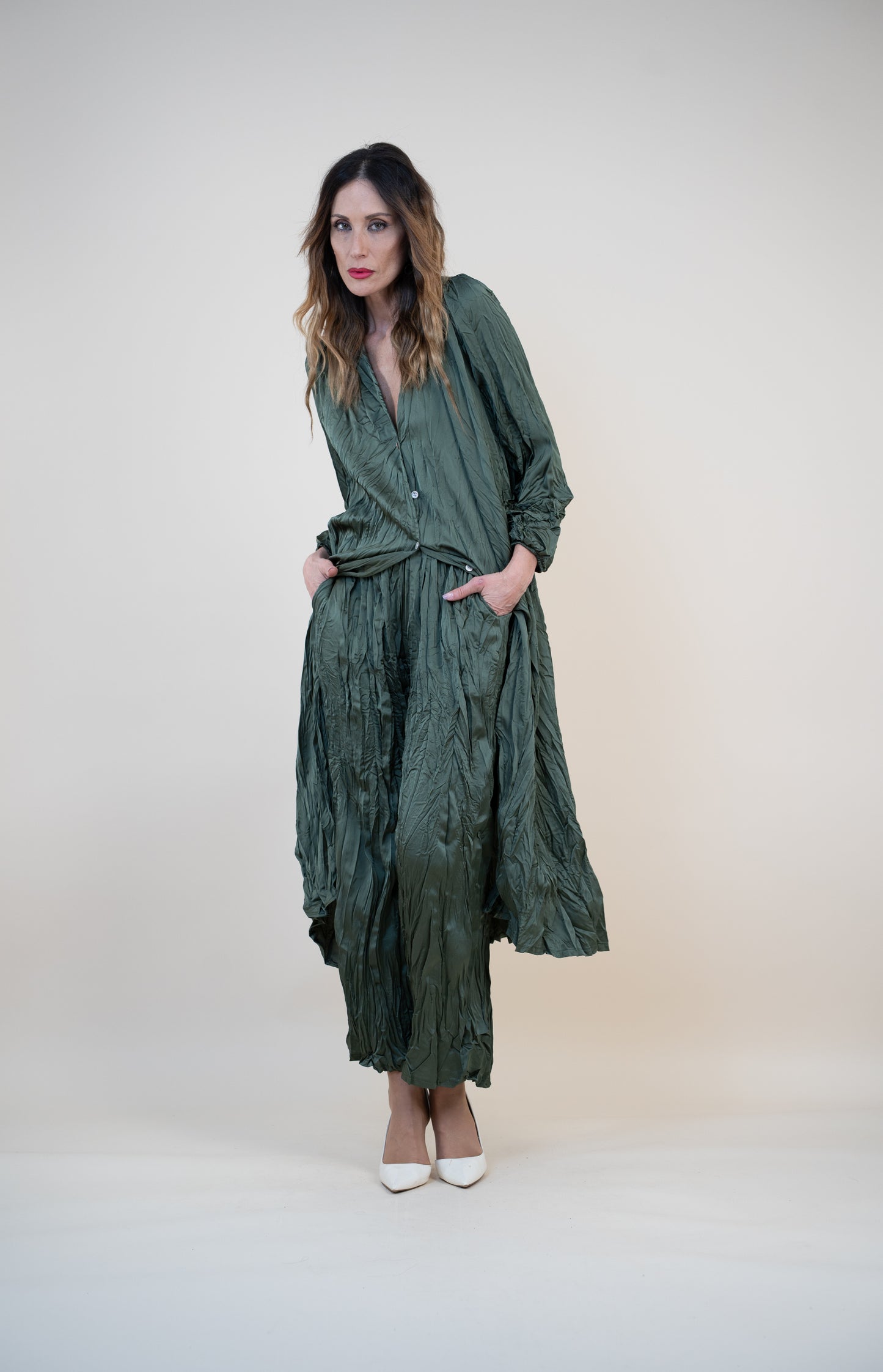 Crinkle kimono
