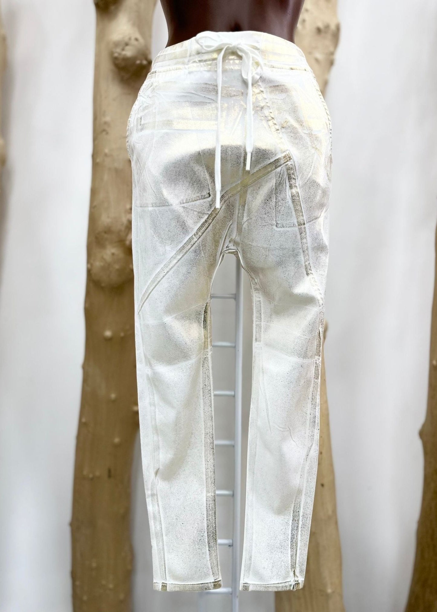 Metallic Harem Trousers
