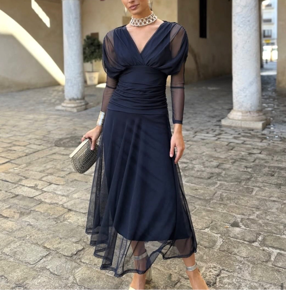 Overlay V dress