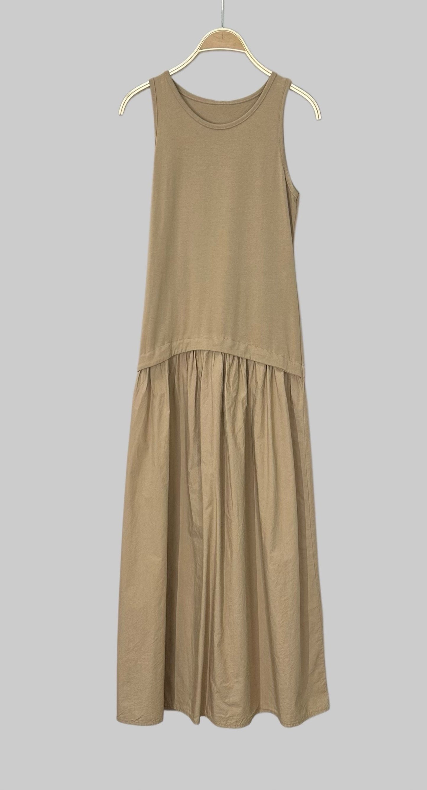 Drop waist vest dress