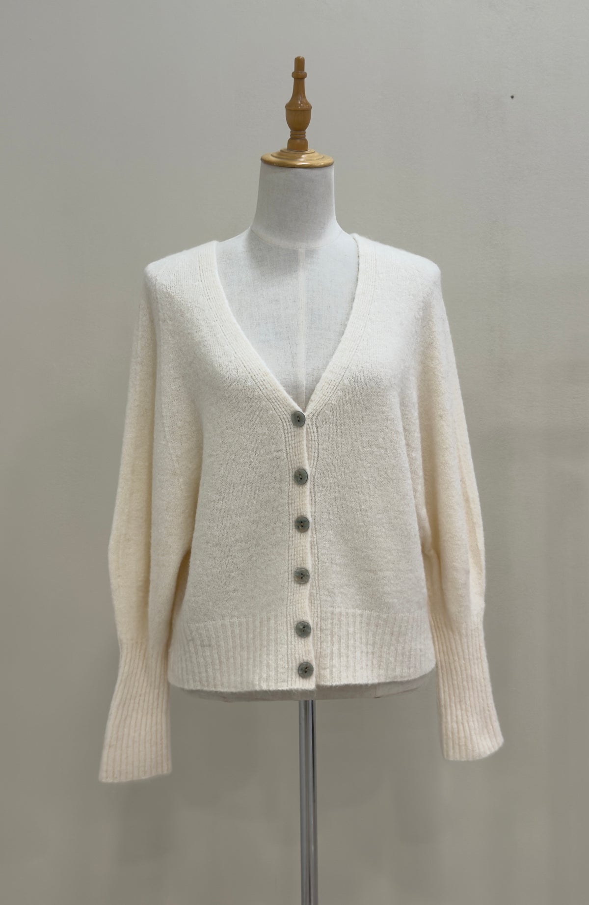 Relaxed v neck cardigan- Alapaca Blend