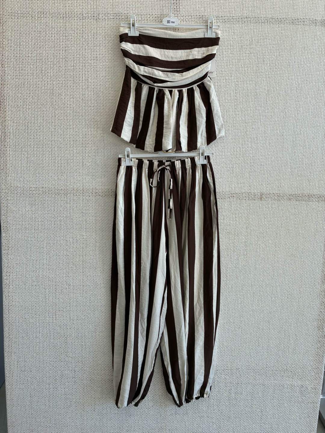 Striped Bandeau & Balloon Trouser Co-ord