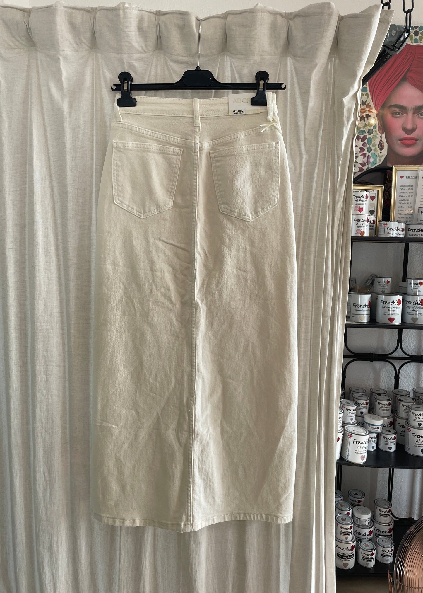 Cream Dream Denim Skirt