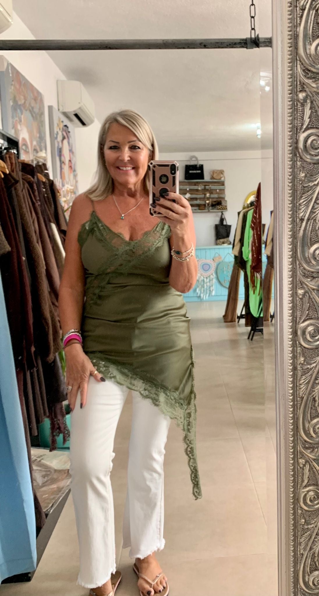 Assymetric cami dress