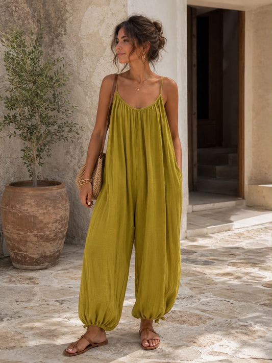 Cinched ankle Jumpsuit