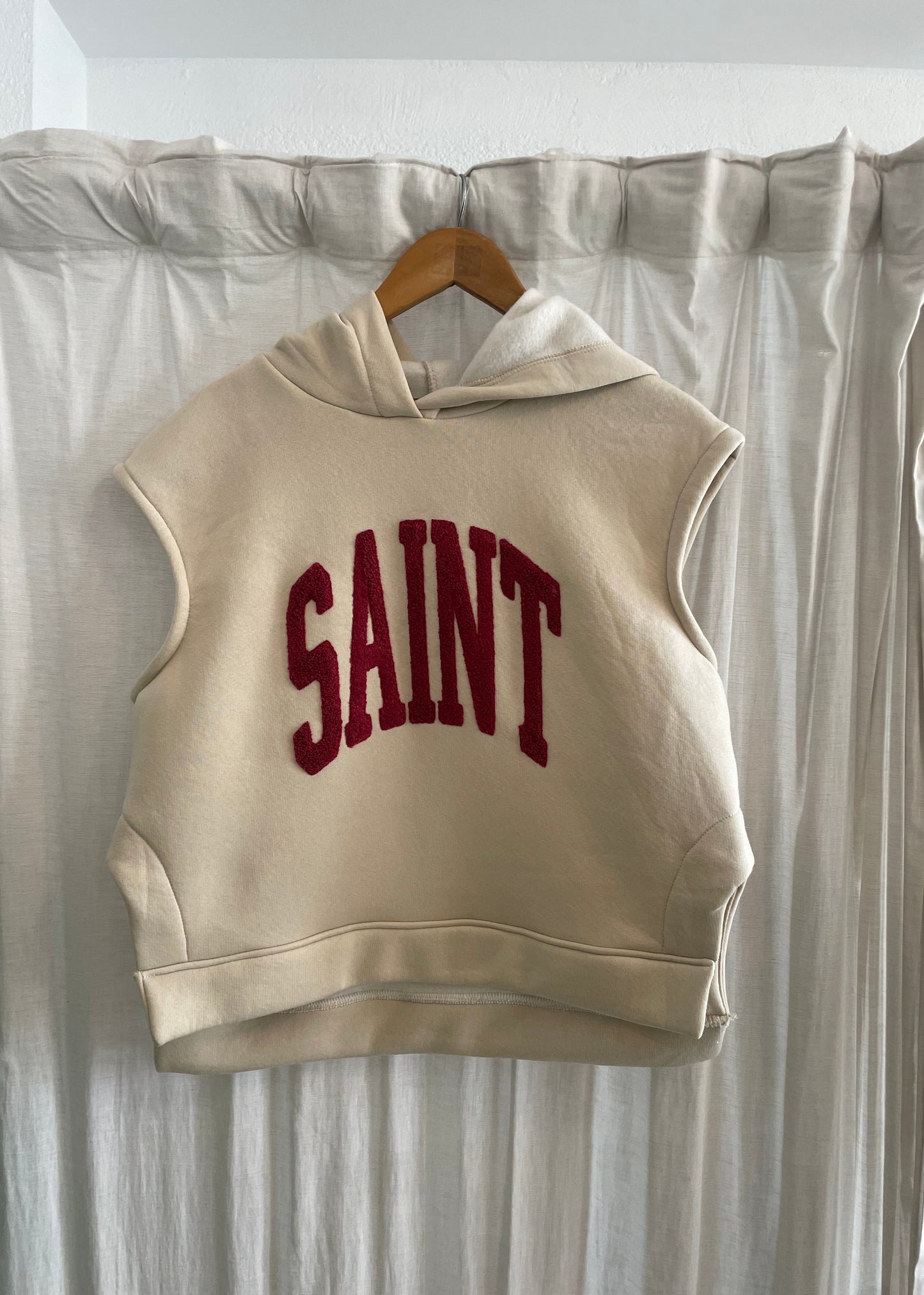 Sleeveless Saint Hoodie