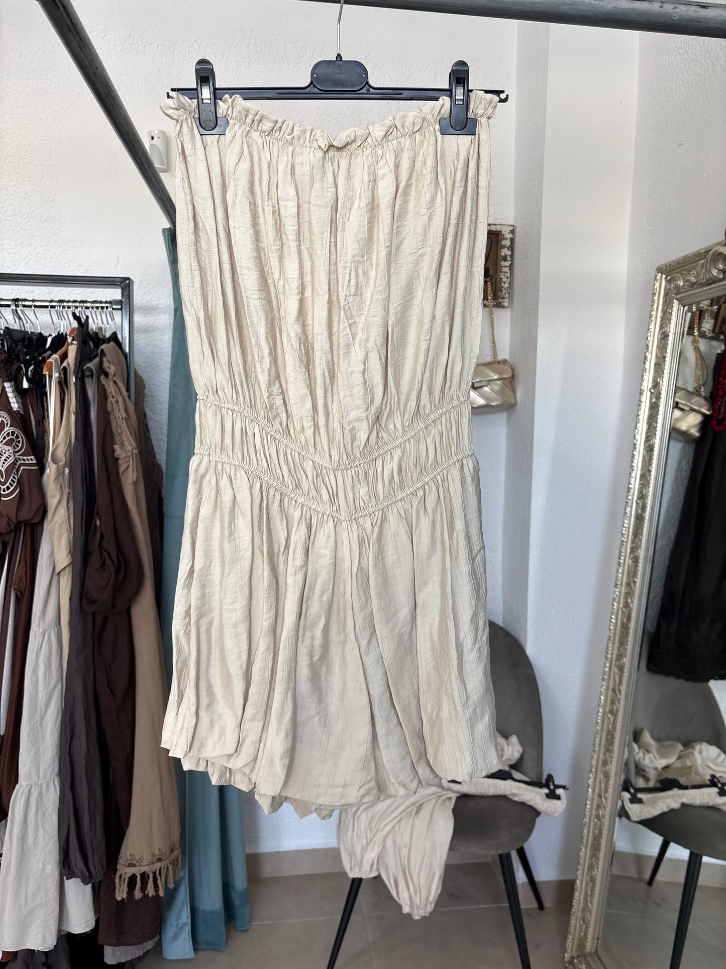 Bandeau Bubble Hem Playsuit