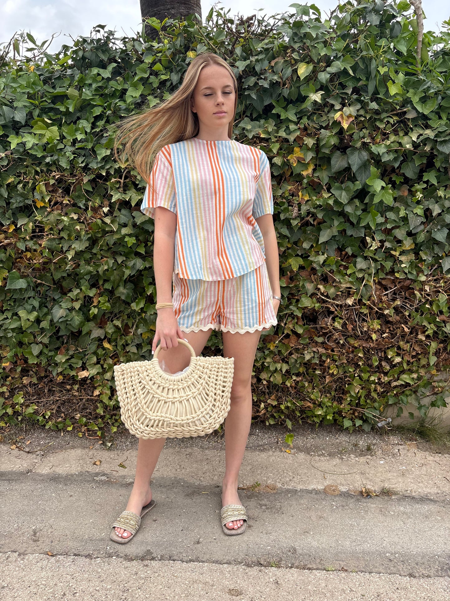 Stripes and waves shorts
