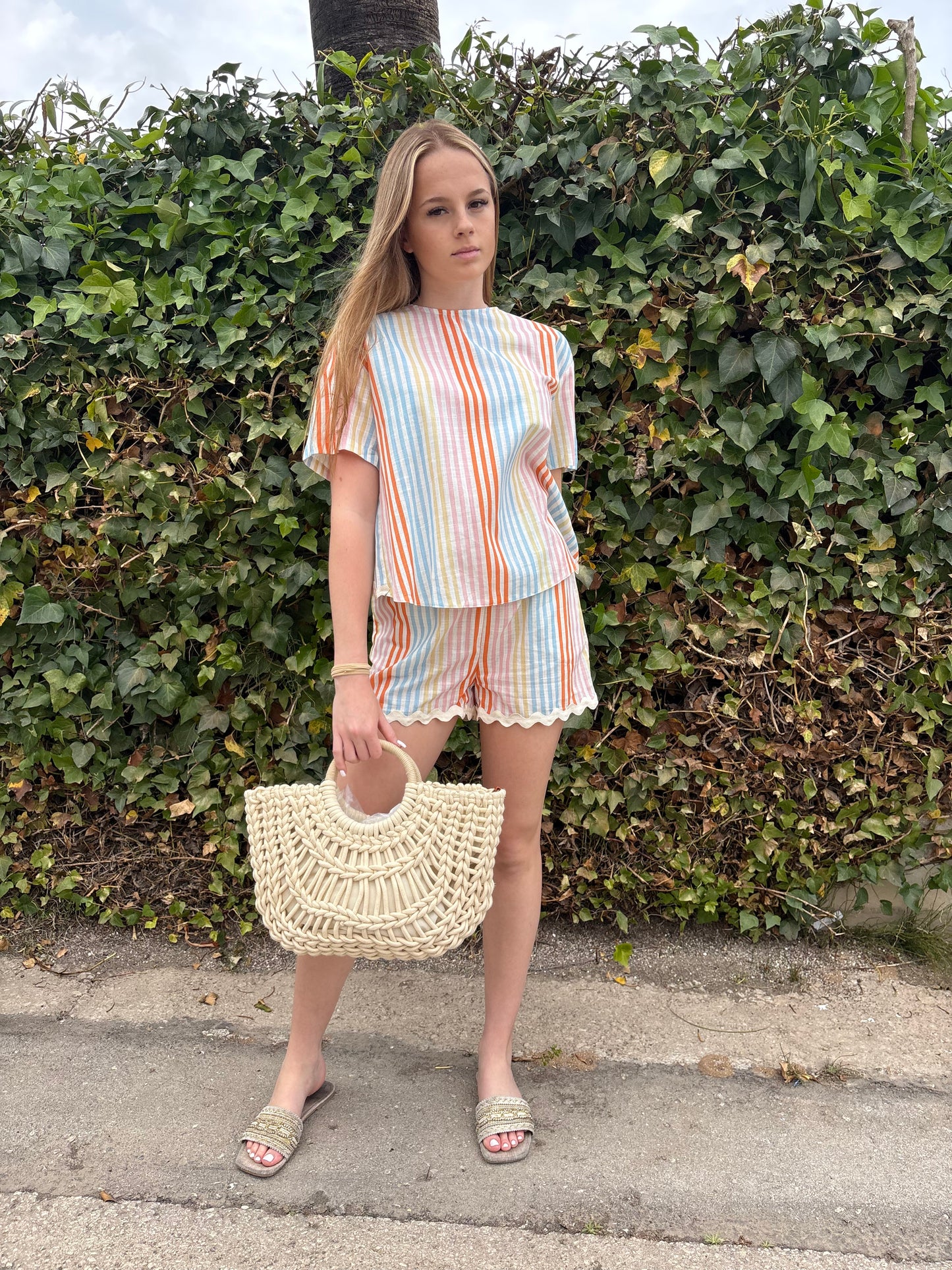 Stripes and waves shorts