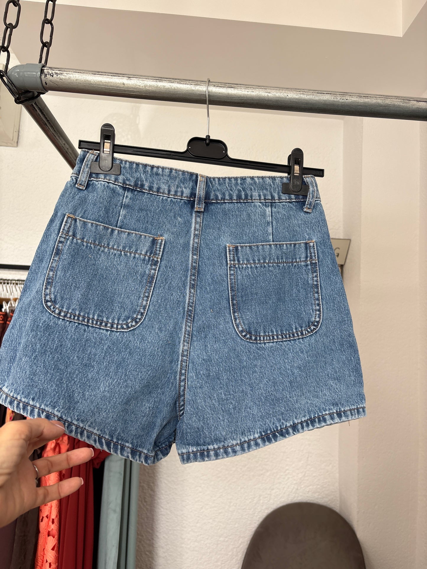 Denim skort