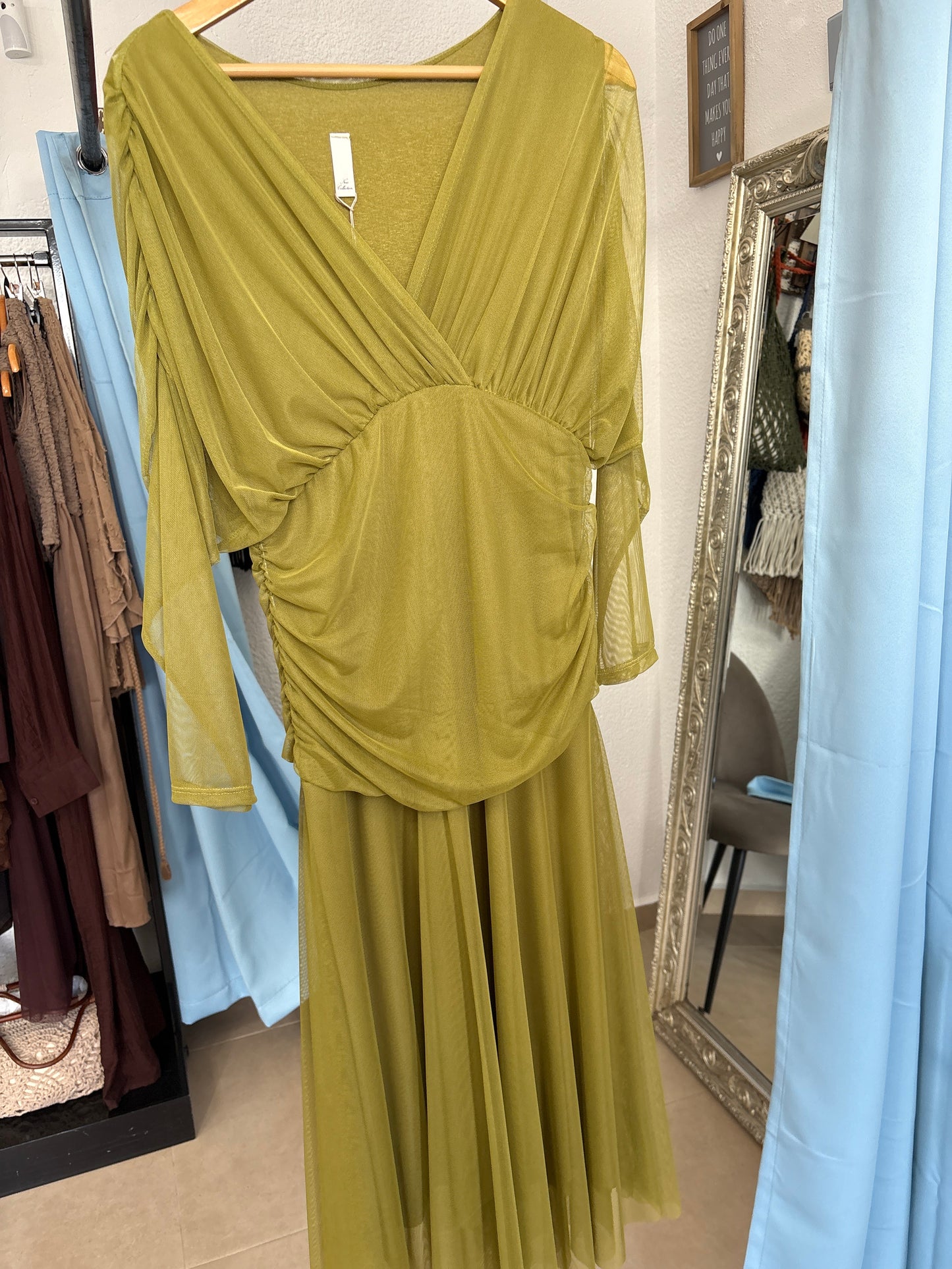 Overlay V dress