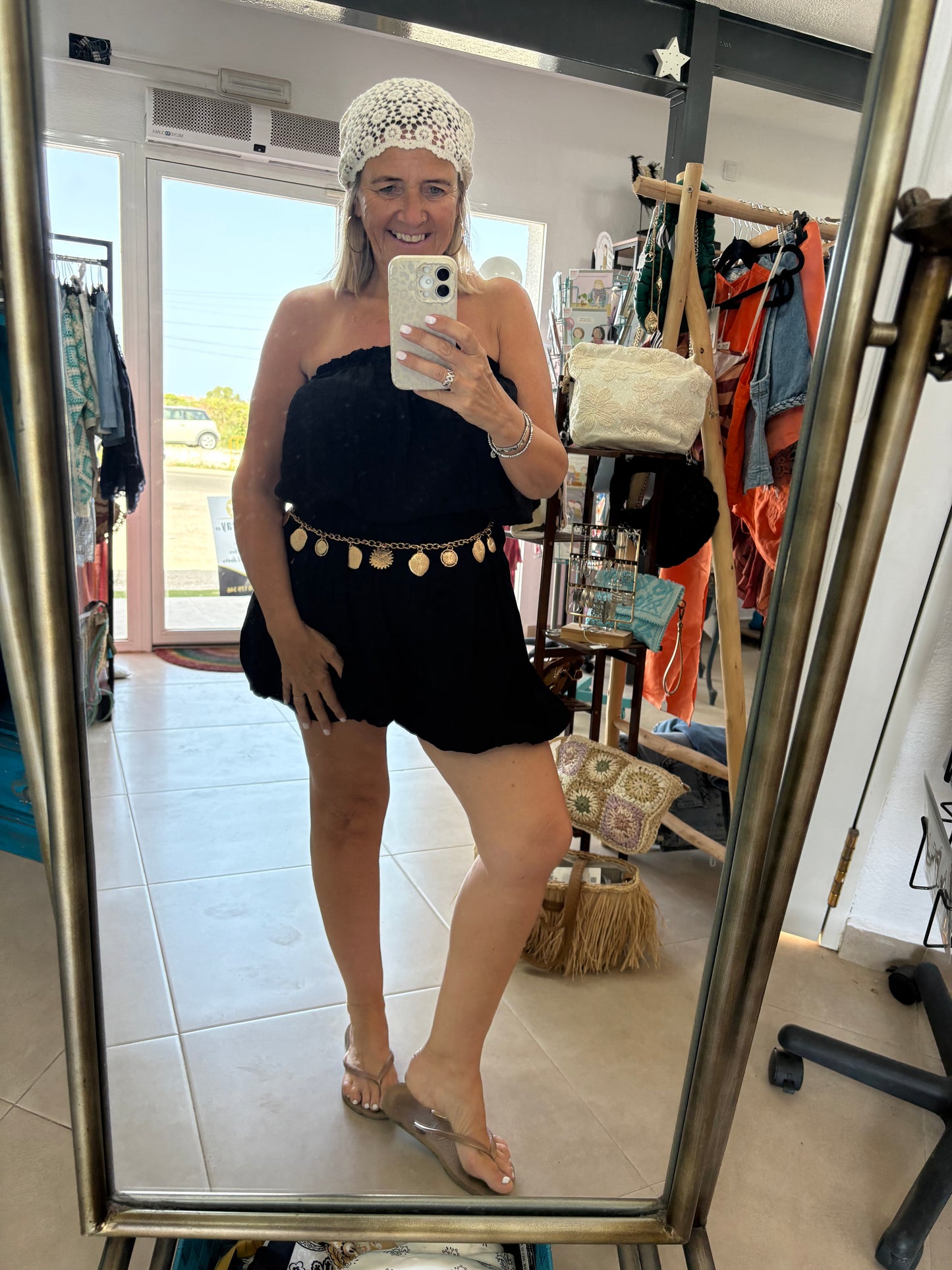 Bandeau Bubble Hem Playsuit