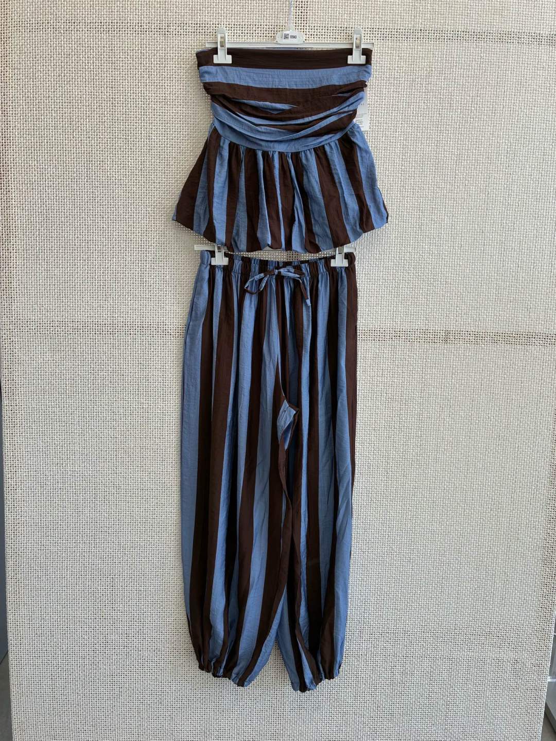Striped Bandeau & Balloon Trouser Co-ord