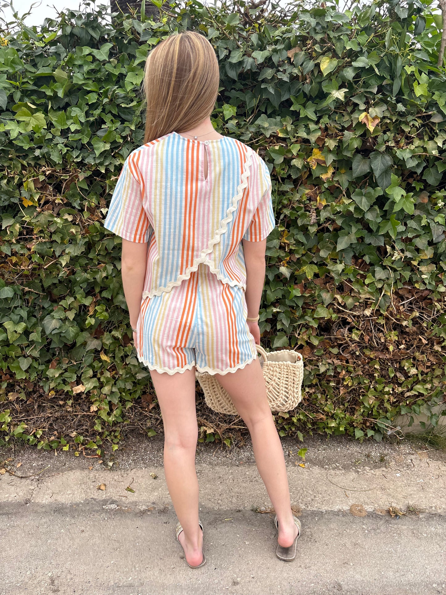 Stripes and waves shorts