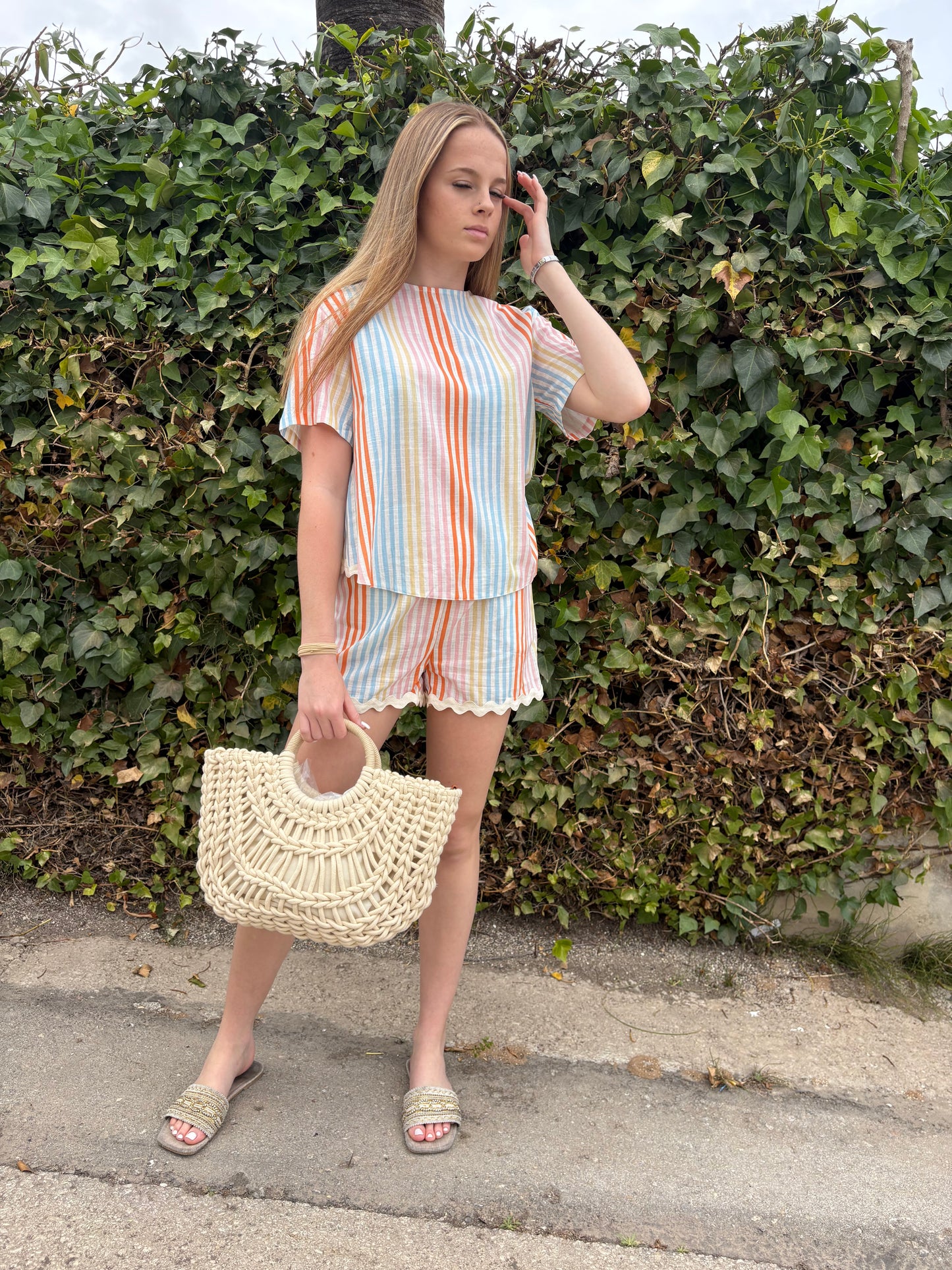 Stripes and waves shorts