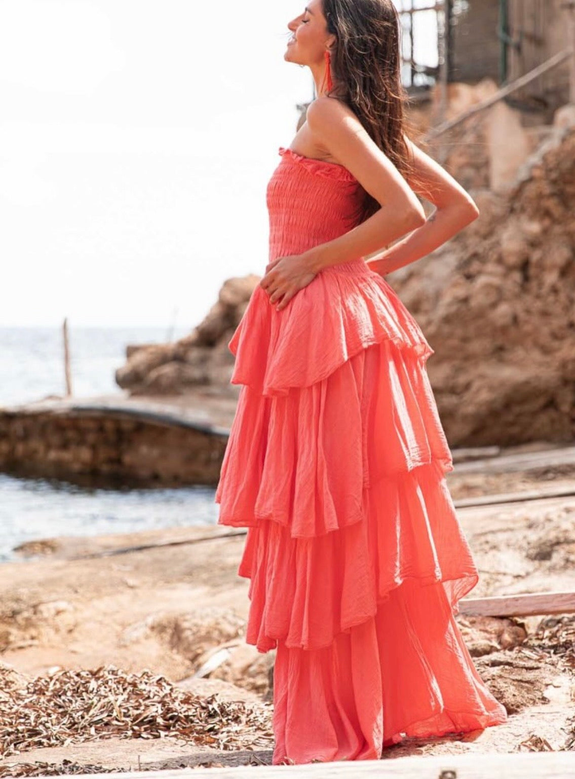 Tiered Ruffle Maxi Dress
